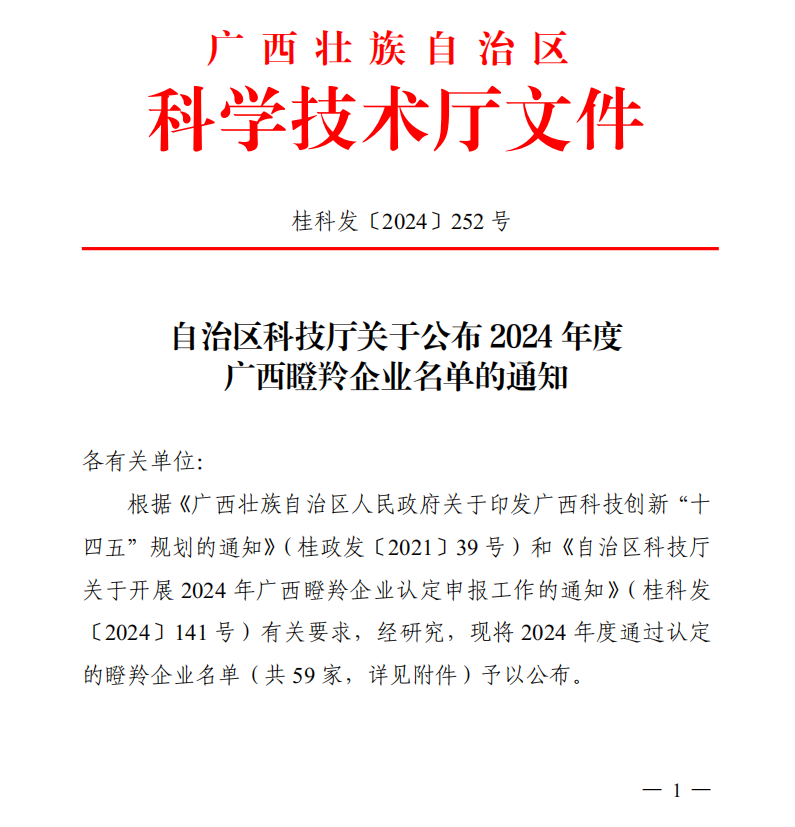 創(chuàng)新高地，瞪羚飛躍！皇氏集團(tuán)旗下兩家企業(yè)獲“廣西瞪羚企業(yè)”認(rèn)定！